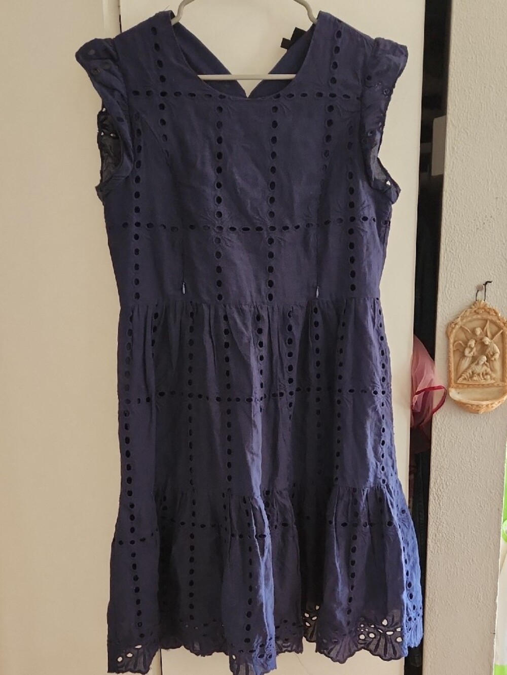Nursing Queen Navy Nursing 100% Cotyon  Top - Size Small